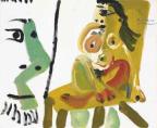 Picasso - Tete dhomme et nu assis